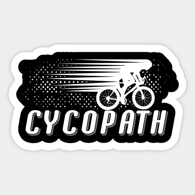 Cycopath - Road Biking And Cardio Fitness Gift Sticker by biNutz